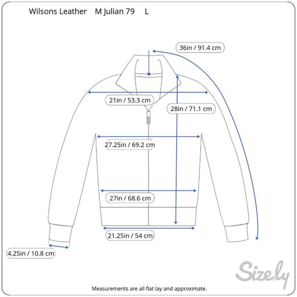 M Julian MJ 79 Wilsons Leather Black Pebbled Leather Full Zip Jacket Mens L - Picture 8 of 8